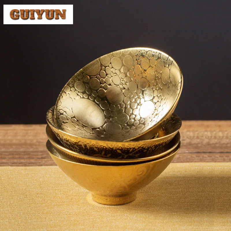 Multicolor Gilding Tea Cup Ceramic Teacup Chinese Style Retro Handmade Golden Tea Cup Vintage Tea Set Home Tea Bowl Master Cup