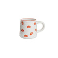 1Pc Halloween Ceramic Mug, Circle Pattern Coffee Cup, Exquisite Pumpkin, Bat Pattern Small Capacity Coffee Espresso Cup, Suitable for Home Decoration Drinkware, Halloween Party Cold Drink Cup, Breakfast Yogurt Oatmeal Cup, Afternoon Tea Tea Cup, Gift Gift