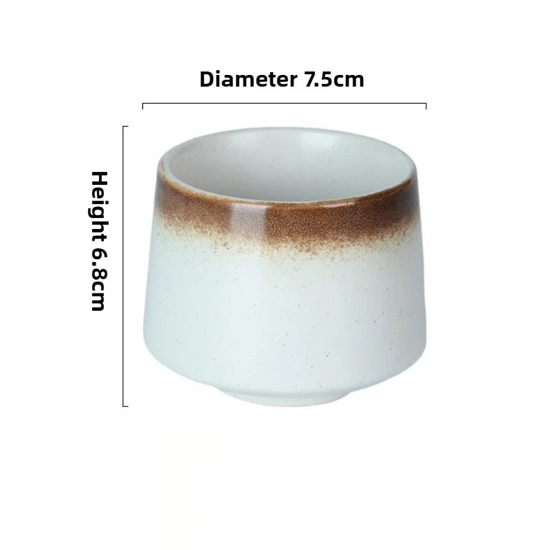 Japanese Style Ceramic Coffee Cup Drinkware Wine Mug Water Mugs Gift Wholesale 200ml Porcelain Personal Single Pottery Tea Cups